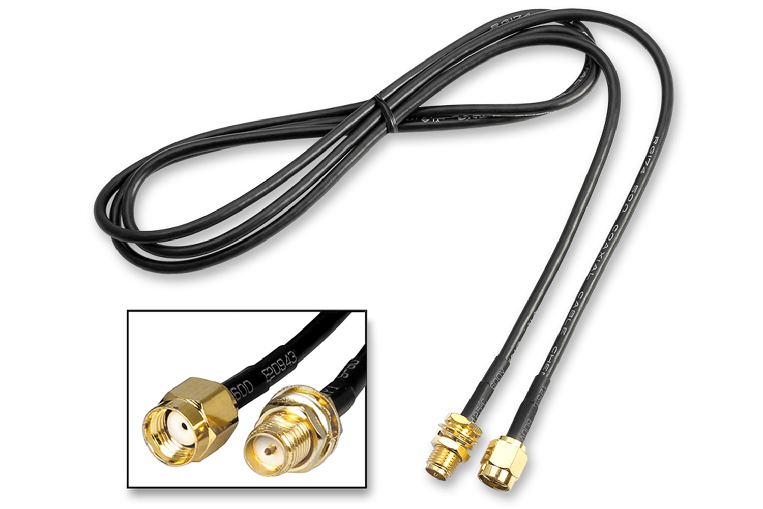 RP-SMA Male/Female Antenna Extension Cable