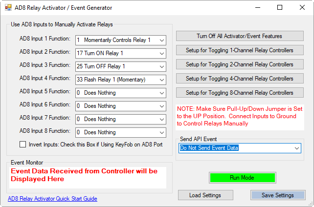Use the Relay Activator to Configure Analog Inputs for Direct Control of Relays