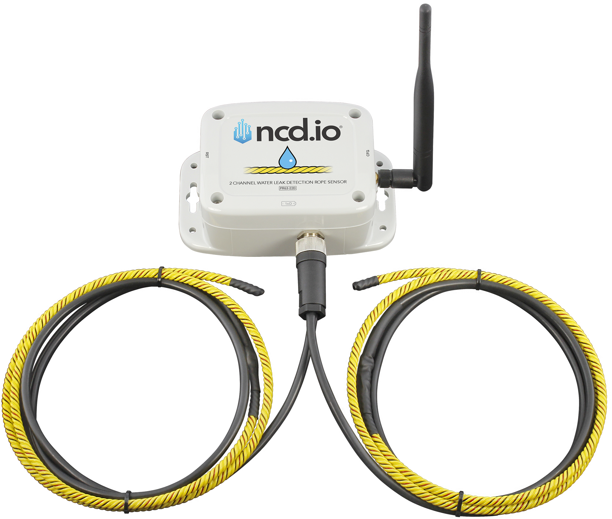 2-Channel Wireless Water Detect Rope Sensor