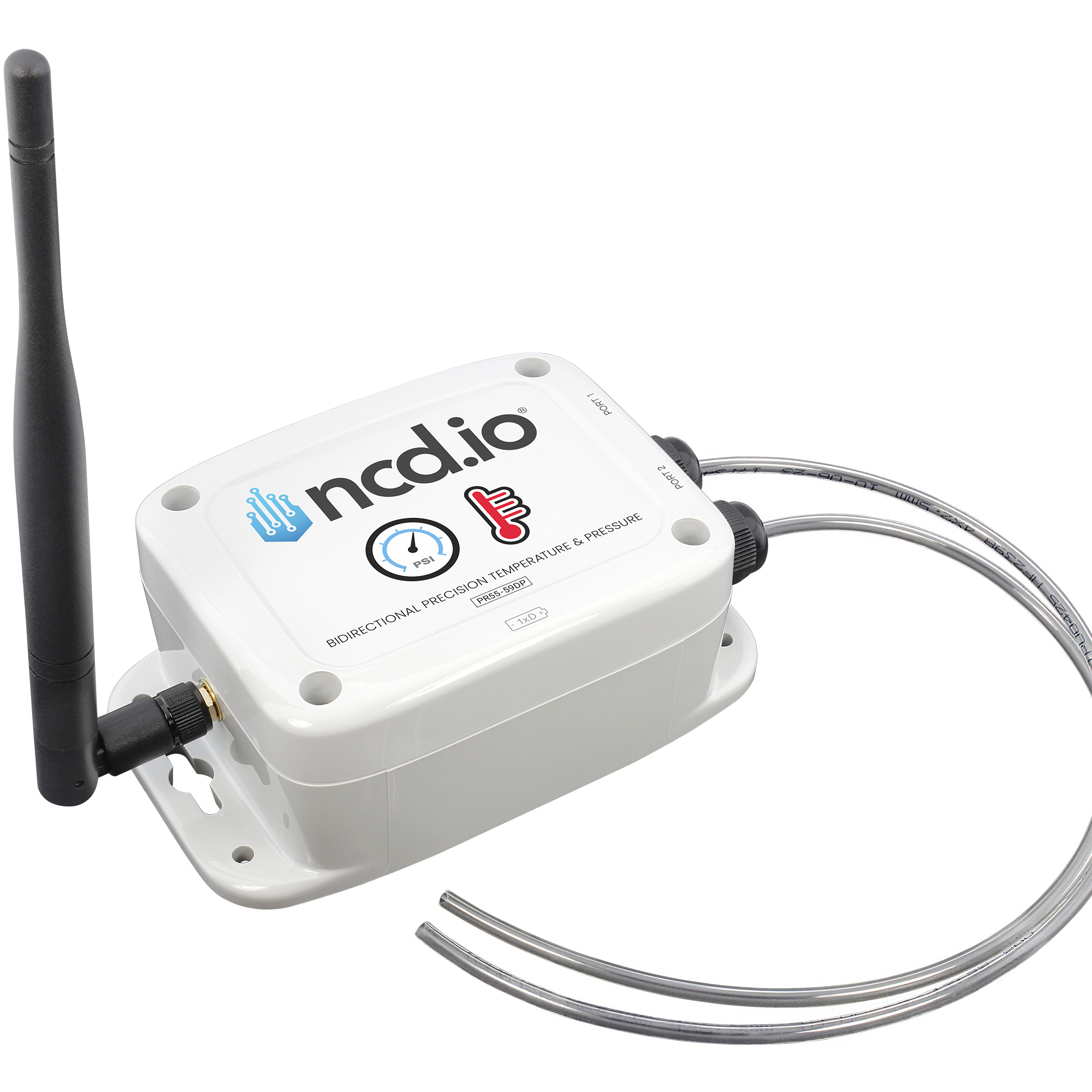 Industrial Wireless Bidirectional Differential Pressure & Temperature Sensor — detail view
