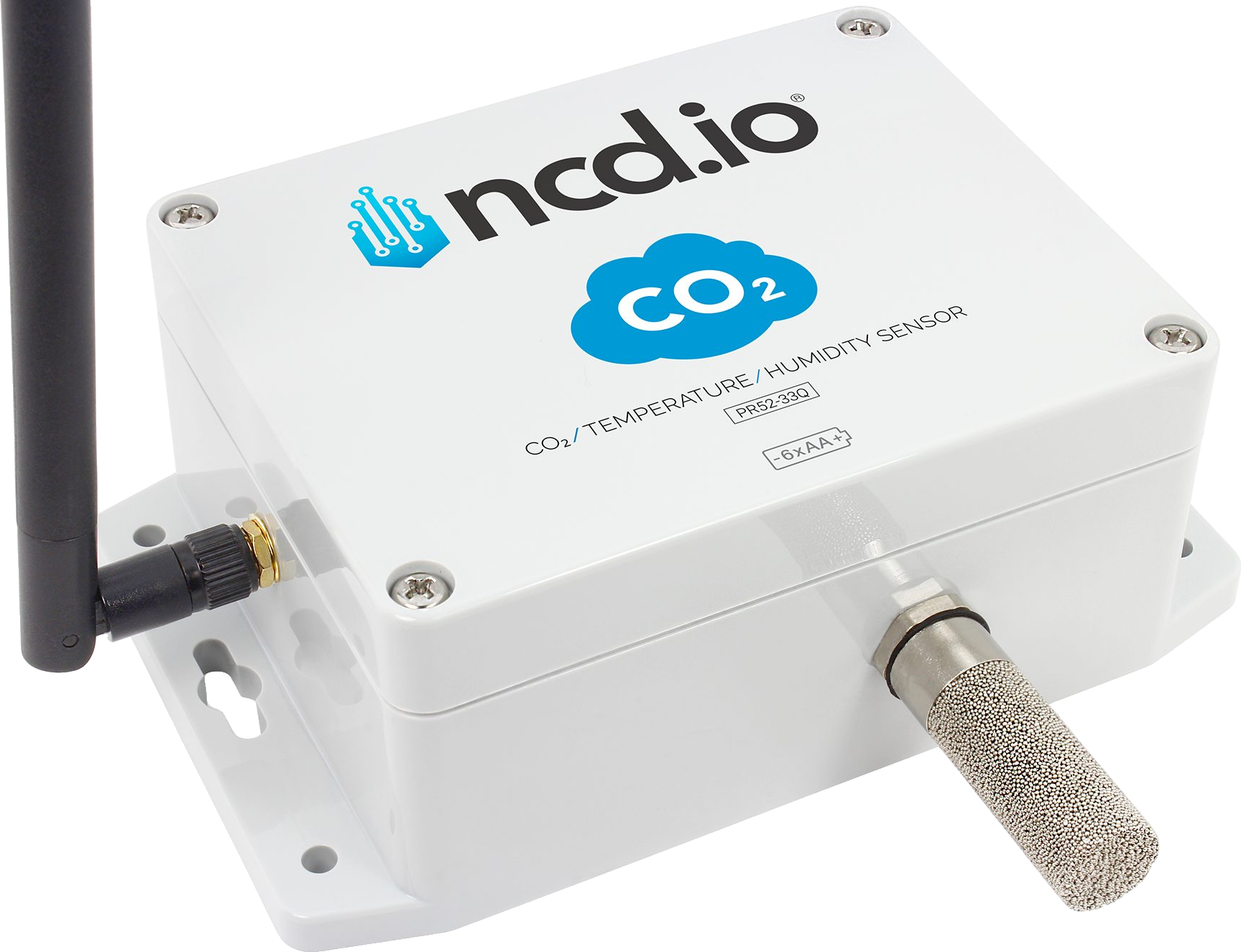 Industrial IoT Wireless CO2 Temperature Humidity Sensor
