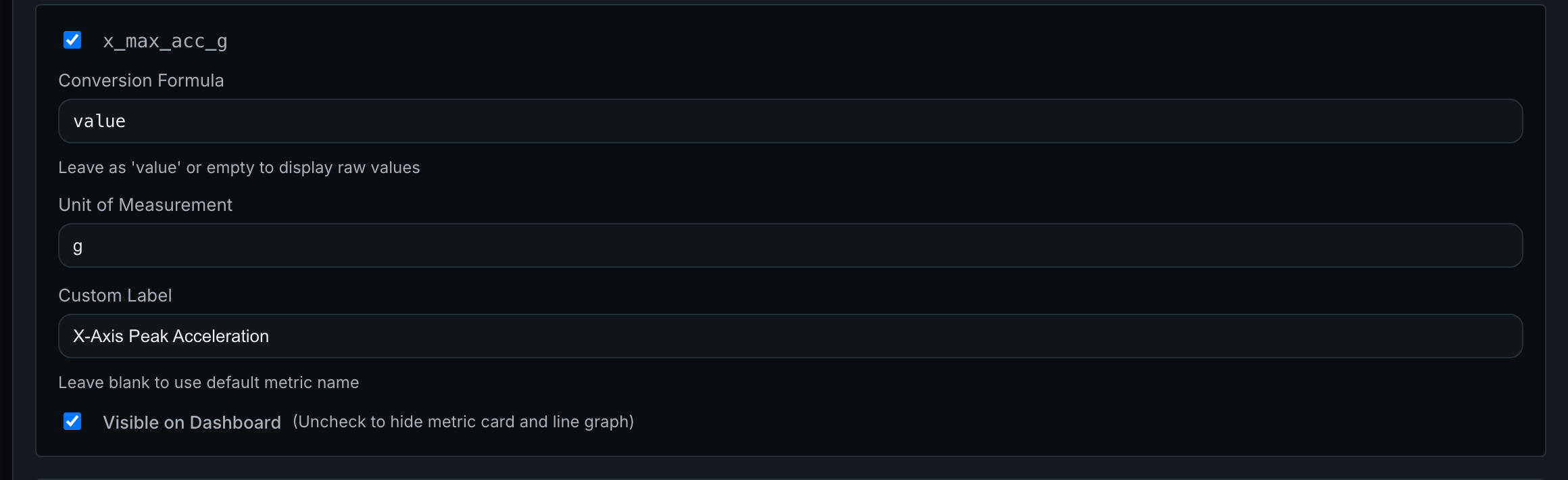 04 metrics config